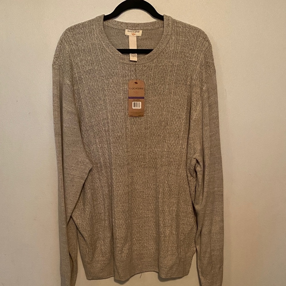 Croft & Barrow Men's Light Tan Crewneck Sweater
